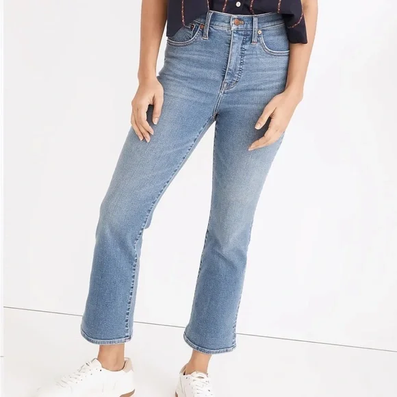 Madewell Women's Blue Flare & Wide Leg Jeans - Picture 1 of 8